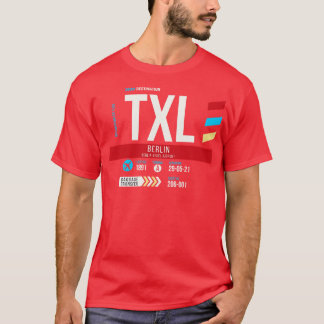 ベルリンTXL空港コードバゲージラベル1 Tシャツ