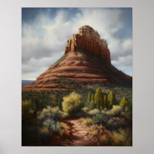 ベルロックセドナア絵を描リゾナアートプリントポスター ポスター