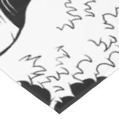 ベルロックライトハウス白黒 テーブルクロス (アングル)