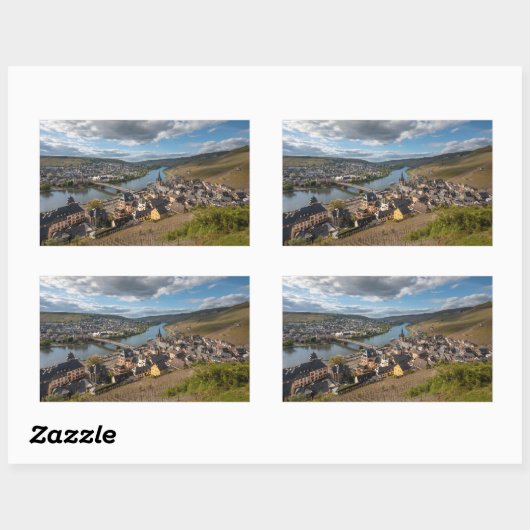 ベルンカステルクエスドイツ 長方形シール (シート)