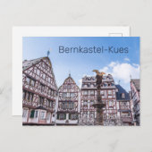 ベルンカステルクエスヒストリックファサードGermany Souvenir シーズンポストカード (正面/裏面)