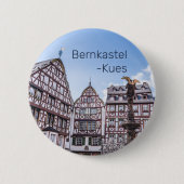 ベルンカステルクエスヒストリックファサードGermany Souvenir 缶バッジ (正面)