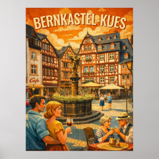 ベルンカステル・キュース ヴィンテージ トラベル ポスター