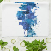 ベルンスイススカイラインブルー キッチンタオル (折り畳み)