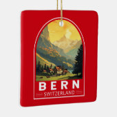 ベルンスイストラベルアートヴィンテージ セラミックオーナメント (右)