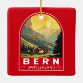 ベルンスイストラベルアートヴィンテージ セラミックオーナメント (裏面)