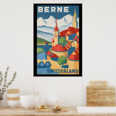 ベルンスイスヴィンテージトラベル ポスター (キッチン)