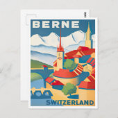ベルンスイスヴィンテージ旅行はがき ポストカード (正面/裏面)