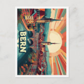 ベルンスイス芸術的カラフル ポストカード (正面)