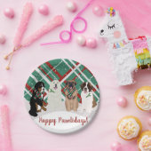 ベルンズレオンベルガーピレネーサンベルナードクリスマス  ペーパープレート (パーティー)