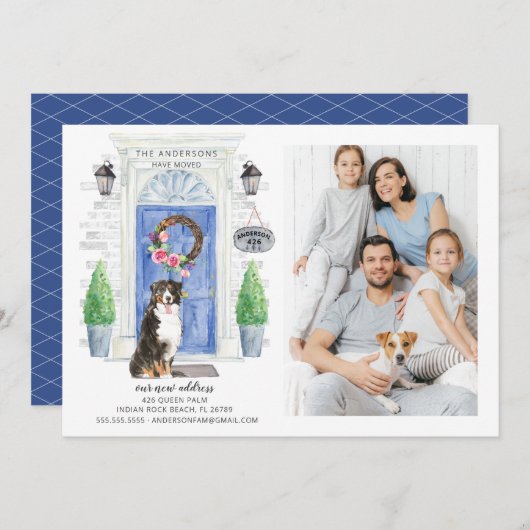 ベルンズ・マウンテンドッグ・ムービング・アナウンス 招待状 (正面/裏面)