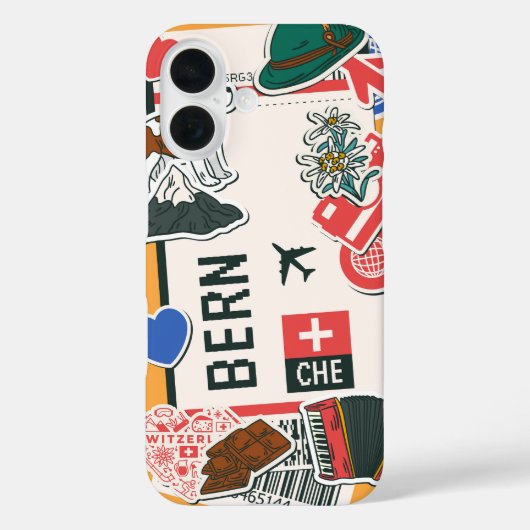 ベルンボーディングパス – スイス旅行文化 Case-Mate iPhoneケース (裏面)