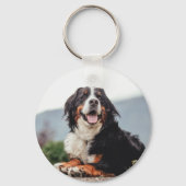 ベルン山岳犬ラバー フォト キーホルダー (裏面)