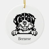 ベルン山犬 オーダーメイド ペット オーナメント, Cu セラミックオーナメント (正面)