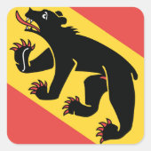 ベルン州旗スイスのシンボル スクエアシール (正面)