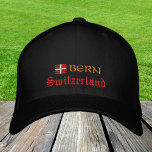 ベルン&スイスファッション/スイス国旗の愛国者 刺繍入りキャップ<br><div class="desc">刺繍帽子：スイス&ベルン、スイス国旗のファッション野球/トラック帽スイスの愛国者のための – 私の国、旅行、休日/スポーツファンを愛する</div>