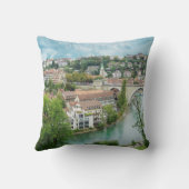 ベルン・スイスAre River Photo クッション (裏面)