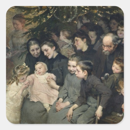 ベルヴィルの牛乳の一滴 スクエアシール (正面)