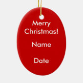 ベルヴィンテージクリスマスガール セラミックオーナメント (裏面)