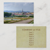 ベルヴェデーレからウィーンのオーストリアビュー 名刺 (正面/裏面)