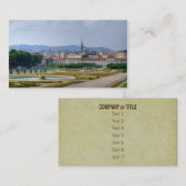 ベルヴェデーレからウィーンのオーストリアビュー 名刺 (正面/裏面)