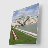 ベルヴェデーレキャッスル,ウィーンオーストリア スクエア壁時計 (傾斜)