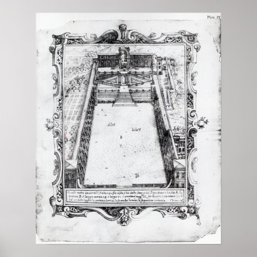 ベルヴェデーレコートアットザバチカンローマ, 1581 ポスター (正面)