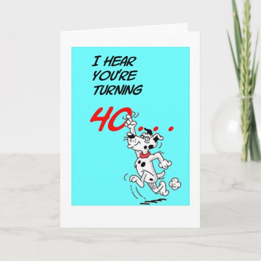 ベルヴェデーレ40thバースデーカード カード (正面)