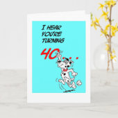 ベルヴェデーレ40thバースデーカード カード (黄色い花)