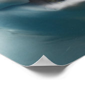 ベルーガおもしろいクジラのポスター ポスター (角)