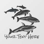 ベルーガクジラデカールカスタムホエールアートウィンドウにしがみつく ウィンドウサイン (シート)