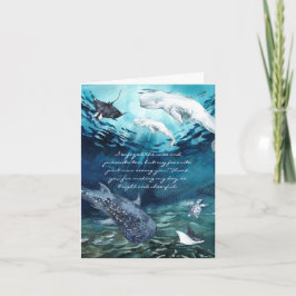 ベルーガクジラ海 |写真ありがとう サンキューカード