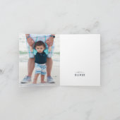 ベルーガクジラ海 |写真ありがとう サンキューカード (内部)