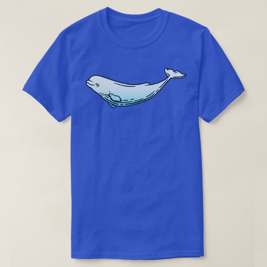 ベルーガクジラ10 Tシャツ (デザイン正面)
