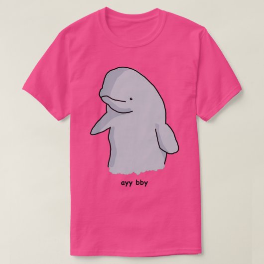 ベルーガクジラ12 Tシャツ (デザイン正面)