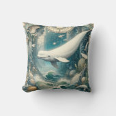 ベルーガクジラ1 クッション (正面)