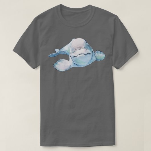 ベルーガクジラ3 Tシャツ (デザイン正面)