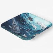 ベルーガクジラ | オーシャン ベイビーシャワー ペーパープレート (傾斜あり)
