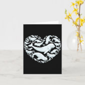 ベルーガクジラ バレンタインデー 子供 男の子 女の子 メンズ カード (黄色い花)