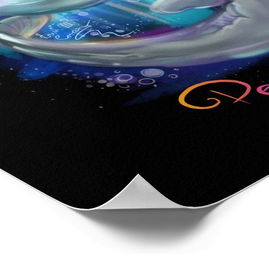 ベルーガクジラ ポスター (角)