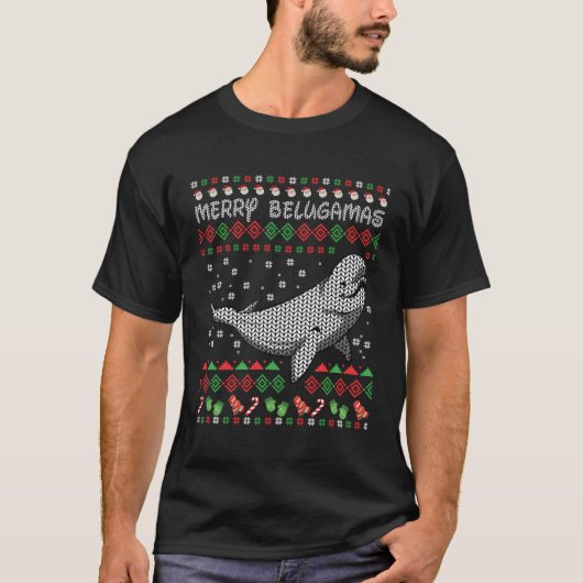 ベルーガクジラ Tシャツ (正面)