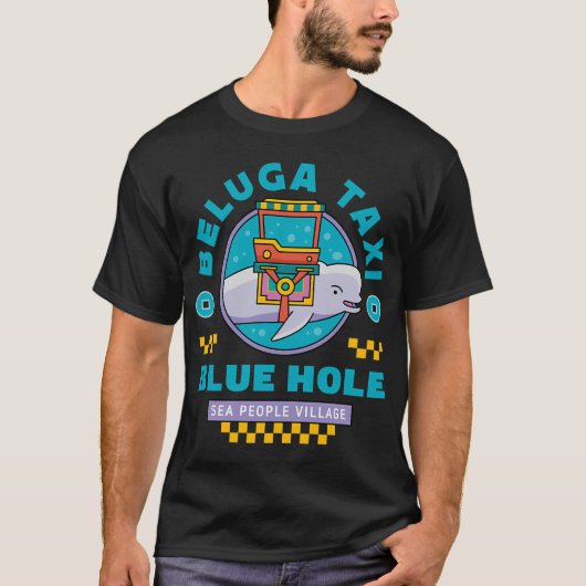 ベルーガタクシーエンブレム Tシャツ (正面)