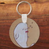 ベルーガダンディ キーホルダー (正面)