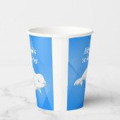 ベルーガパーソナライズされたクジラ北極地方海誕生日 紙コップ (右)