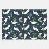 ベルーガパーティー ラッピングペーパーシート (正面)