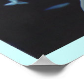 ベルーガホエールアートプリントマリネライフホエー絵画ルズ ポスター (角)