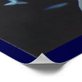 ベルーガホエールアートプリントマリネライフホエー絵画ルズ ポスター (角)