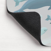 ベルーガホエールアートマウスパッドベビーホエールデコール マウスパッド (コーナー)