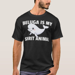 ベルーガホエールギフトベビーベルーガコスチュームプルオーバーフー Tシャツ