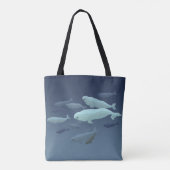 ベルーガホエールトートバッグベルーガホエールアートバッグ トートバッグ (裏面)